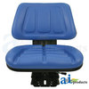 A & I Products Seat w/ Trapezoid Backrest, Blue Vinyl, 265 lb / 120 kg Weight Limit 23" x10" x19" A-T333BU